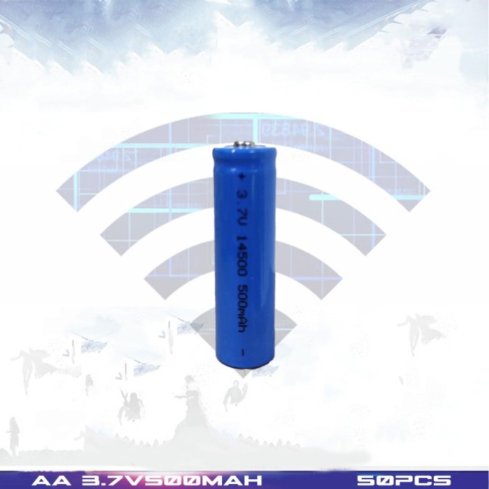 Baterai Mobil AA 3.7V 500mah Batre Charger RC Mainan Elektronik Anak