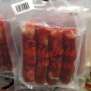

Sosis Babi cap Sulawesi (sosis daging babi) isi 4
