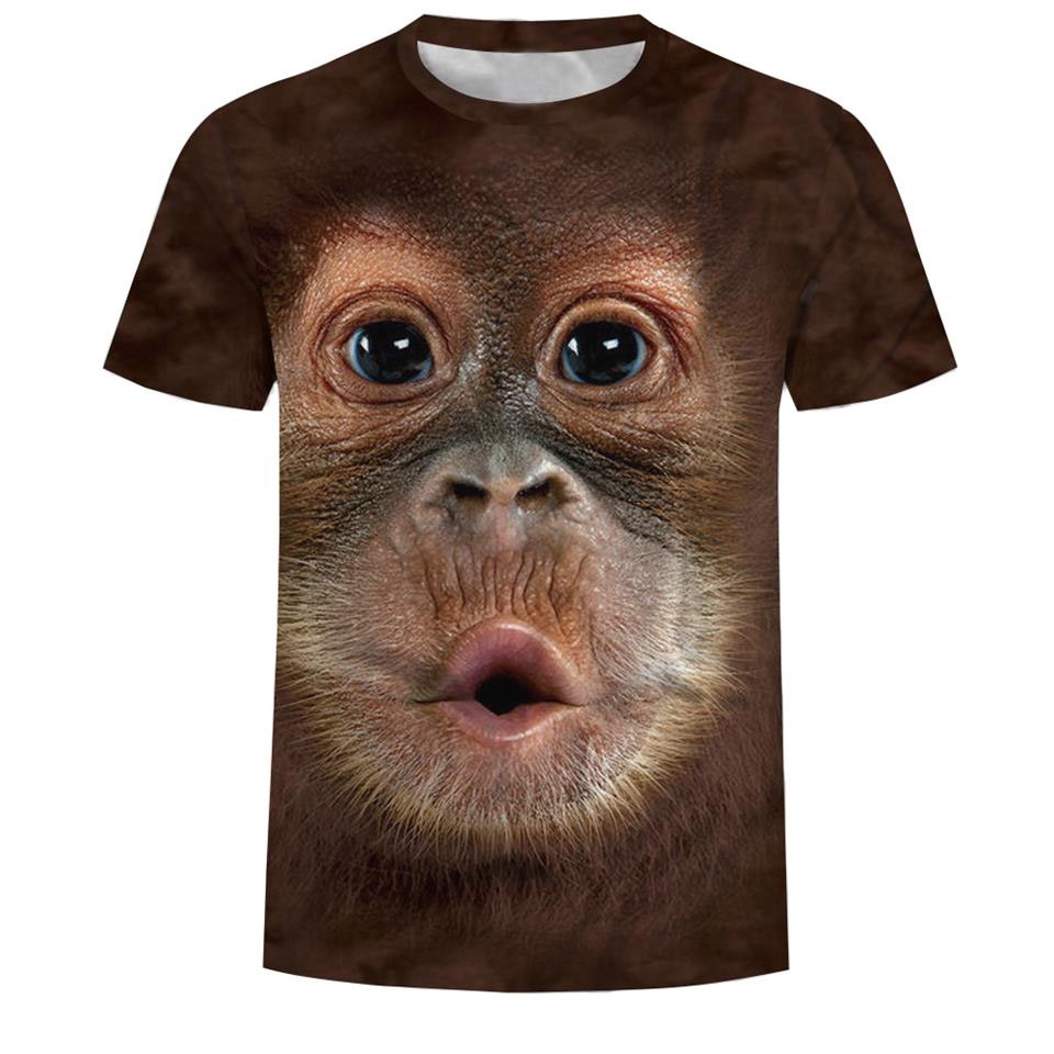 Kaos Pria 3d Motif Monyet Lucu Gratis Ongkir Monkey 3d Digital