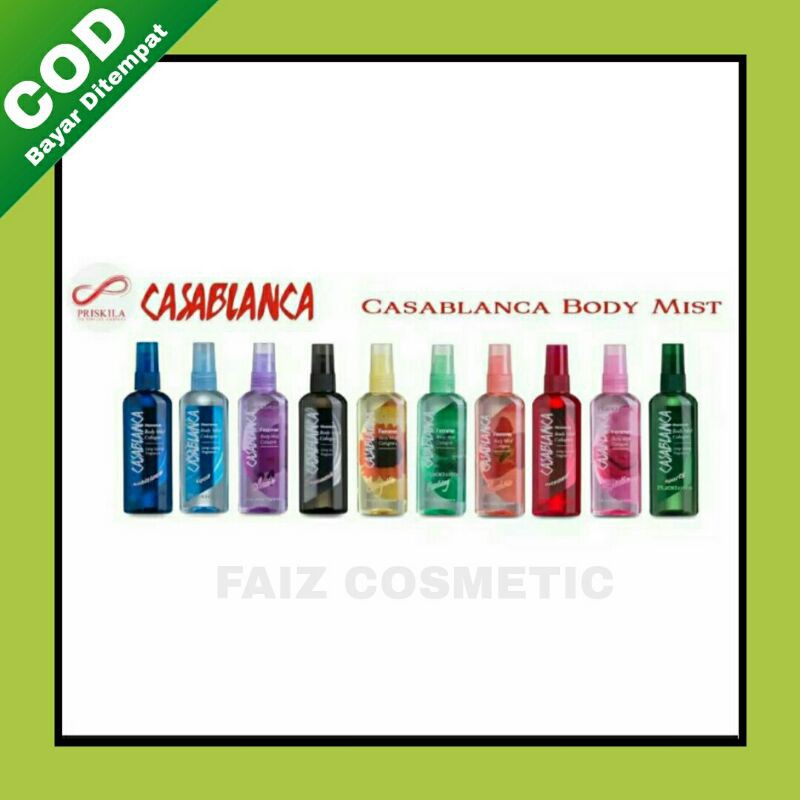 Casablanka Body Mist Parfume Parfum pria dan wanita 100ml / Minyak wangi pewangi cewek cowok