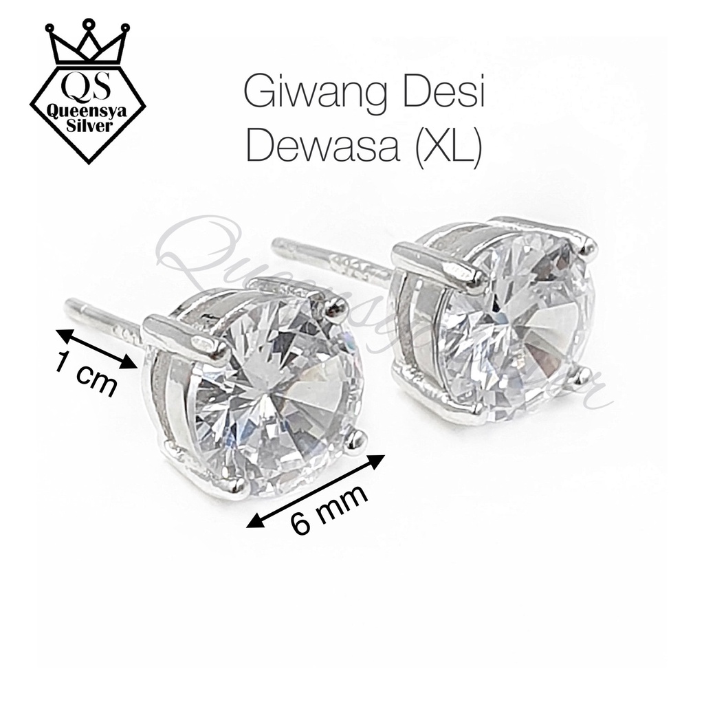 ANTING PERAK ASLI SILVER 925 || LAPIS EMAS PUTIH || ANTING GIWANG TUSUK DESI || BEST QUALITY &amp; BEST SELLER || ANTI KARAT SELAMANYA