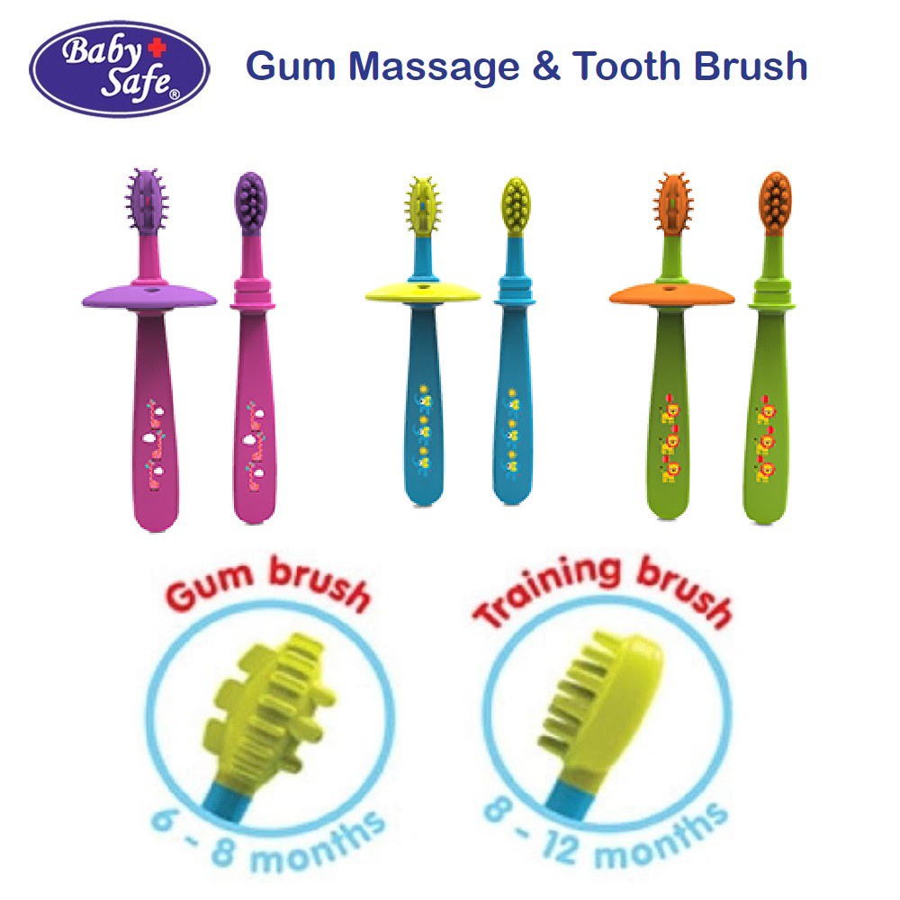 BABY SAFE Gum Massage &amp; Tooth Brush TB003