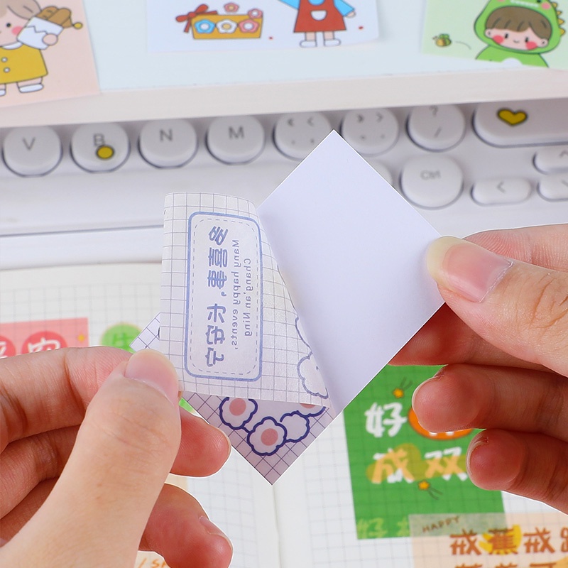 50 Lembar Stiker Kertas / Selotip Washi Gambar Kartun Jepang Untuk Dekorasi