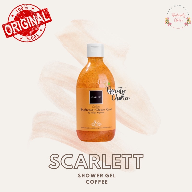BPOM SCARLETT WHITENING BY FELICYA LOTION SHOWER GEL SCRUB SERUM JOLLY COFFEE POMEGRANATE BRIGHT-SHOWER GEL COFFEE