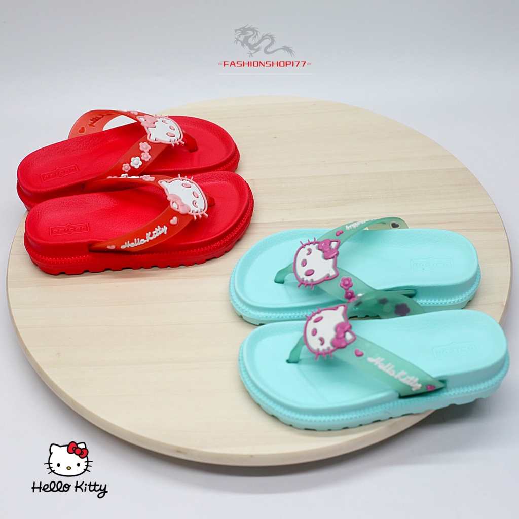 Sandal Jepit Anak Perempuan Bahan Karet Motif Hello Kitty Terbaru Kekinian Size 24-35