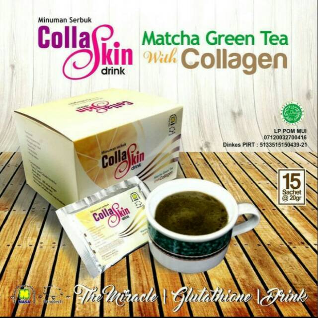 CollaSkindrink Collagen Pemutih seluruh badan alami, aman dan anti jerawat Original produk NASA