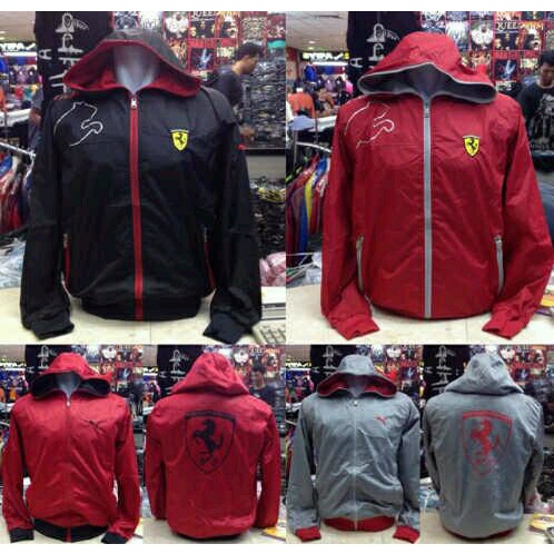 MOTOR-JAKET- JAKET PARASUT PUMA | FERARI (WATERPROOF) -JAKET-MOTOR.