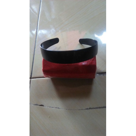 BANDO POLOS HITAM LEBAR