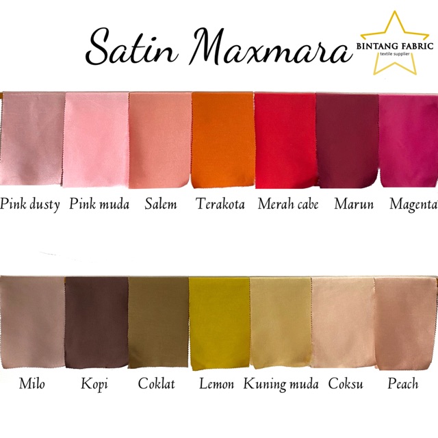 Bahan Kain Satin Maxmara Pure Silk 1 2 Meter Shopee Indonesia