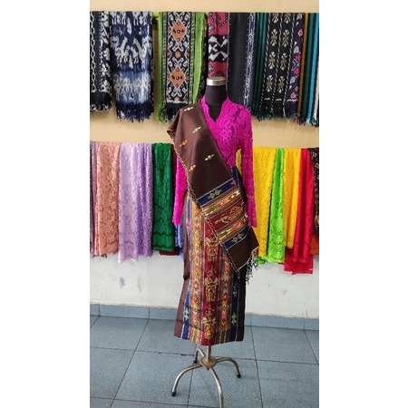 songket tenun siantar, benang semi sutra