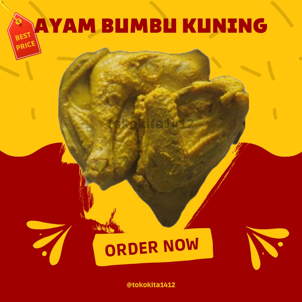 Ayam Ungep Bumbu Kuning siap Goreng Bakar per potong