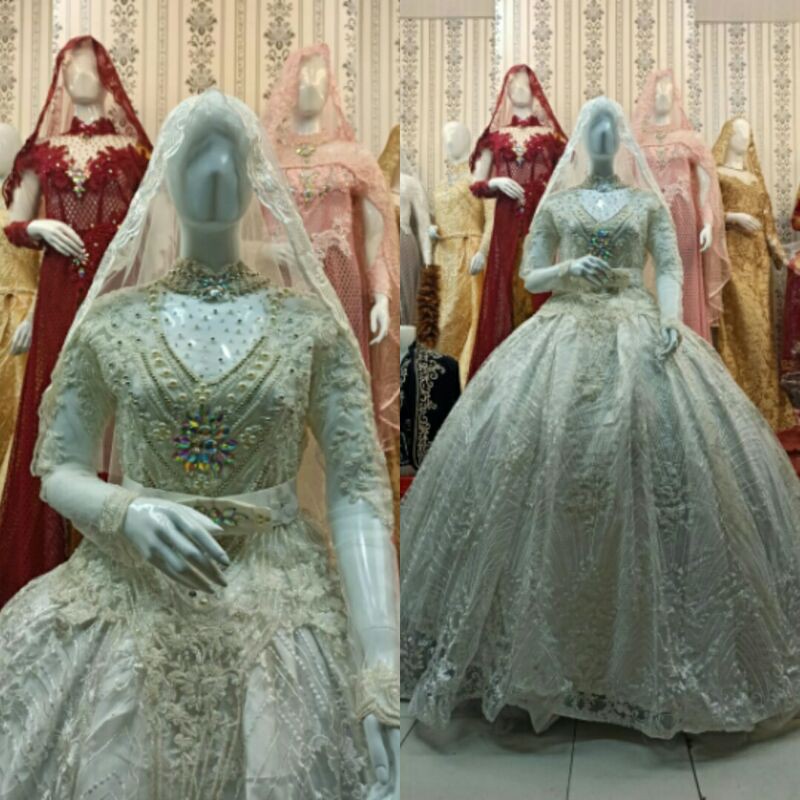 GAUN PENGANTIN MURAH MERIAH | BAJU PENGANTIN MODERN | BUSANA PENGANTIN |DRESS WEDDING|TOKO NAFISAHKU