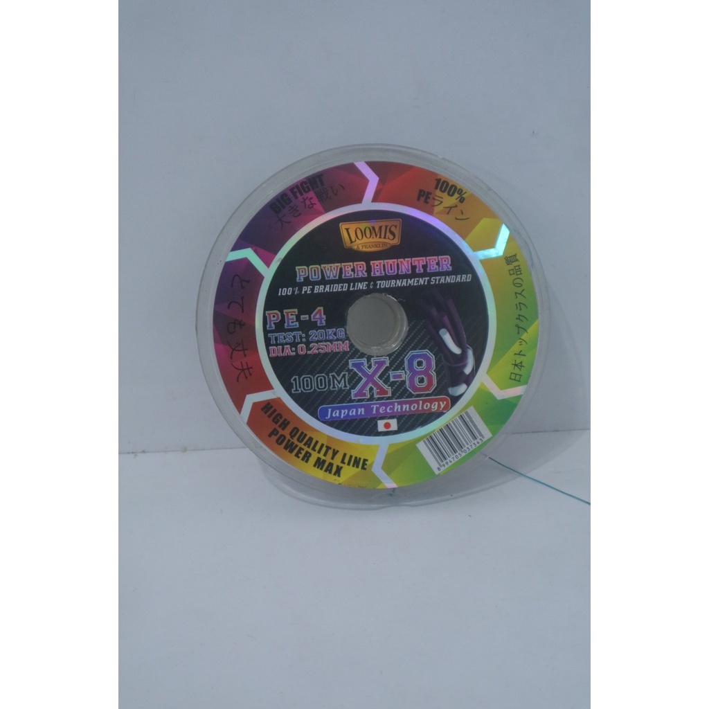 Senar Pancing - Loomis & Franklin Power Hunter X8 100M