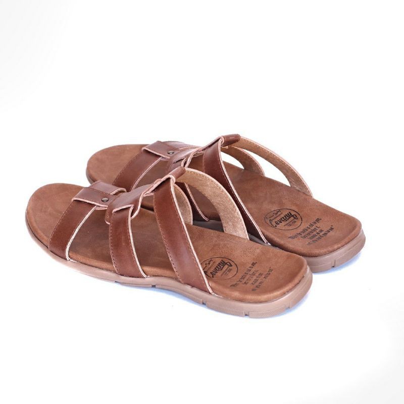 PALING MURAH !!!! SANDAL KULIT PRIA 05 CEVANY BLACK BROWN TAN KULIT SAPI ASLI ORIGINAL