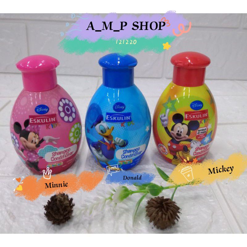 Eskulin kids shampo &amp; conditioner 45ml botol