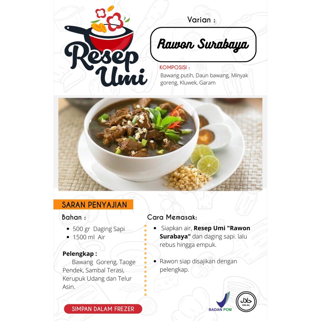 

Bumbu Instan Resep Umi "Rawon Surabaya”