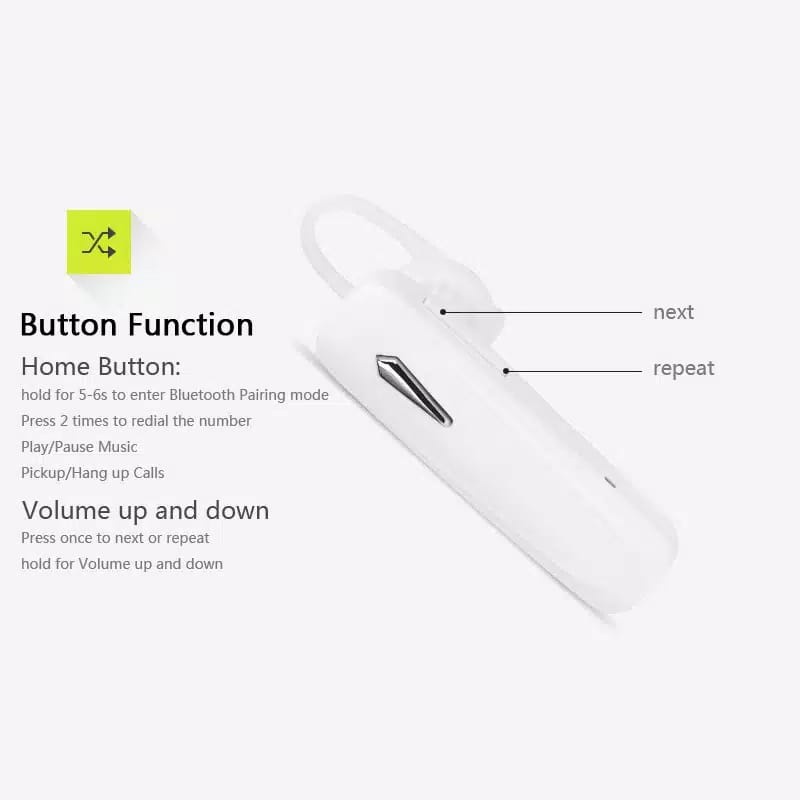 [WS] Headset Wireless Bluetooth Earphone Headset handfree universal dengan Ponsel