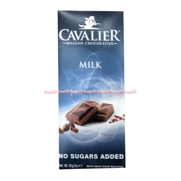 Cavalier Dark Milk Hazelnut 85gr No Sugar Added Coklat Tanpa Gula Cokelat Bar Aman Untuk Diabetes