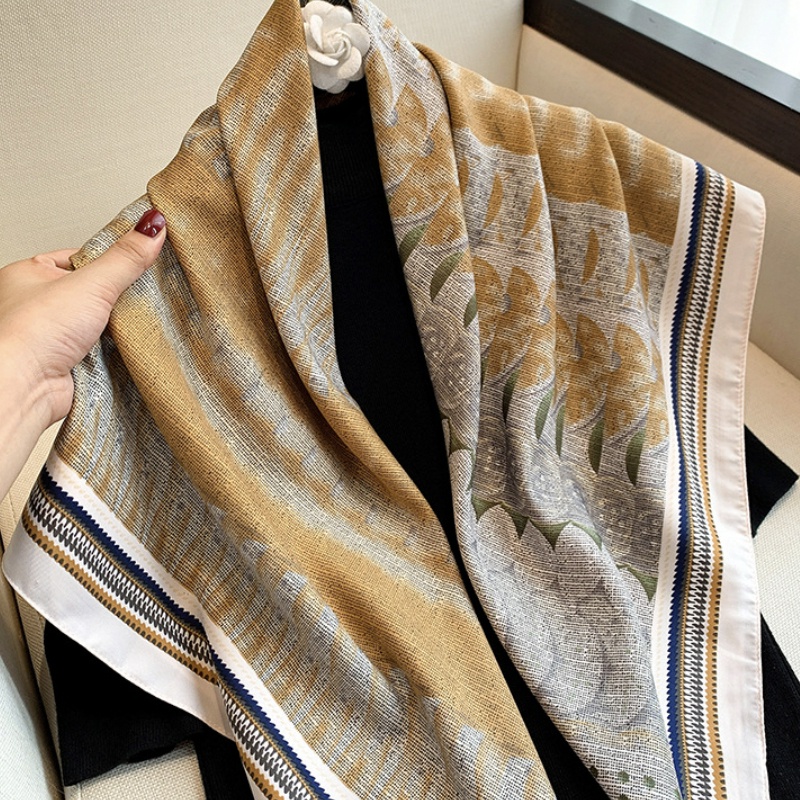 Scarf &quot;Rory&quot; 90 x 90 bahan Sutra Imitasi HIGH GRADE, Scarf Mewah