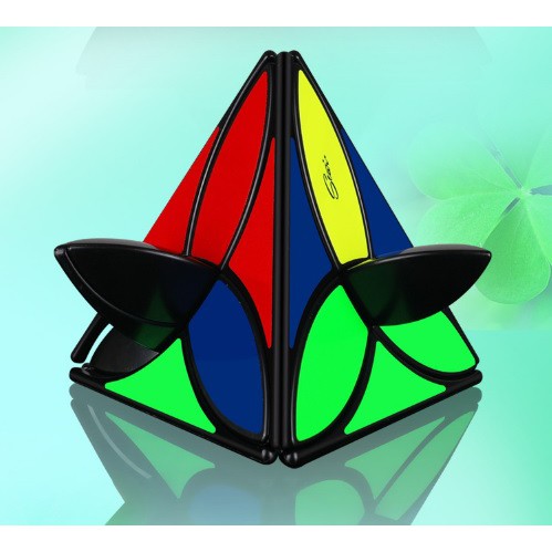 Rubik Pyraminx Qiyi Duomo Clover Lotus Blackbase