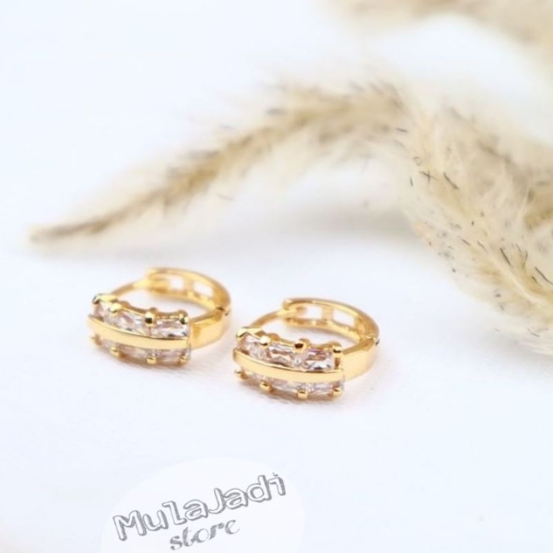 Anting titanium dewasa anting wanita anti karat anting titanium wanita