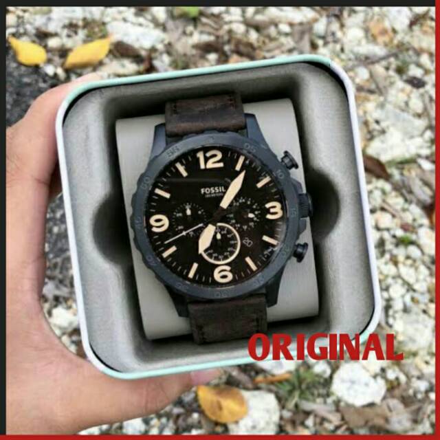 Fossil JR1487 / Jam Tangan Pria Original Garansi / Jam Tangan Kulit Pria