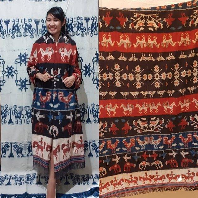 Ready Kain Tenun Sumba Pewarna Alam Kain Asli Kaliuda Shopee Indonesia