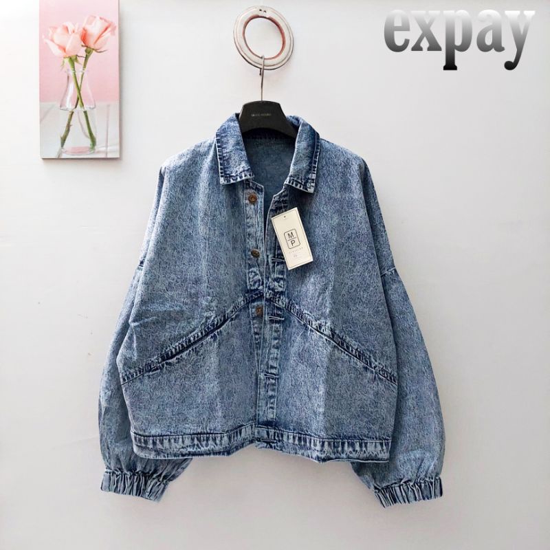 JAKET JEANS WANITA Overzise Cabera /JUMBO ORIGINAL TERBARU by PM