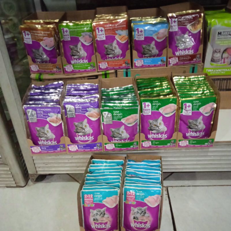 Whiskas Sachet Pouch Promo Adult &amp; Kitten 80gr All  Varian | Makanan Basah Kucing Cat Wet Food Sachet