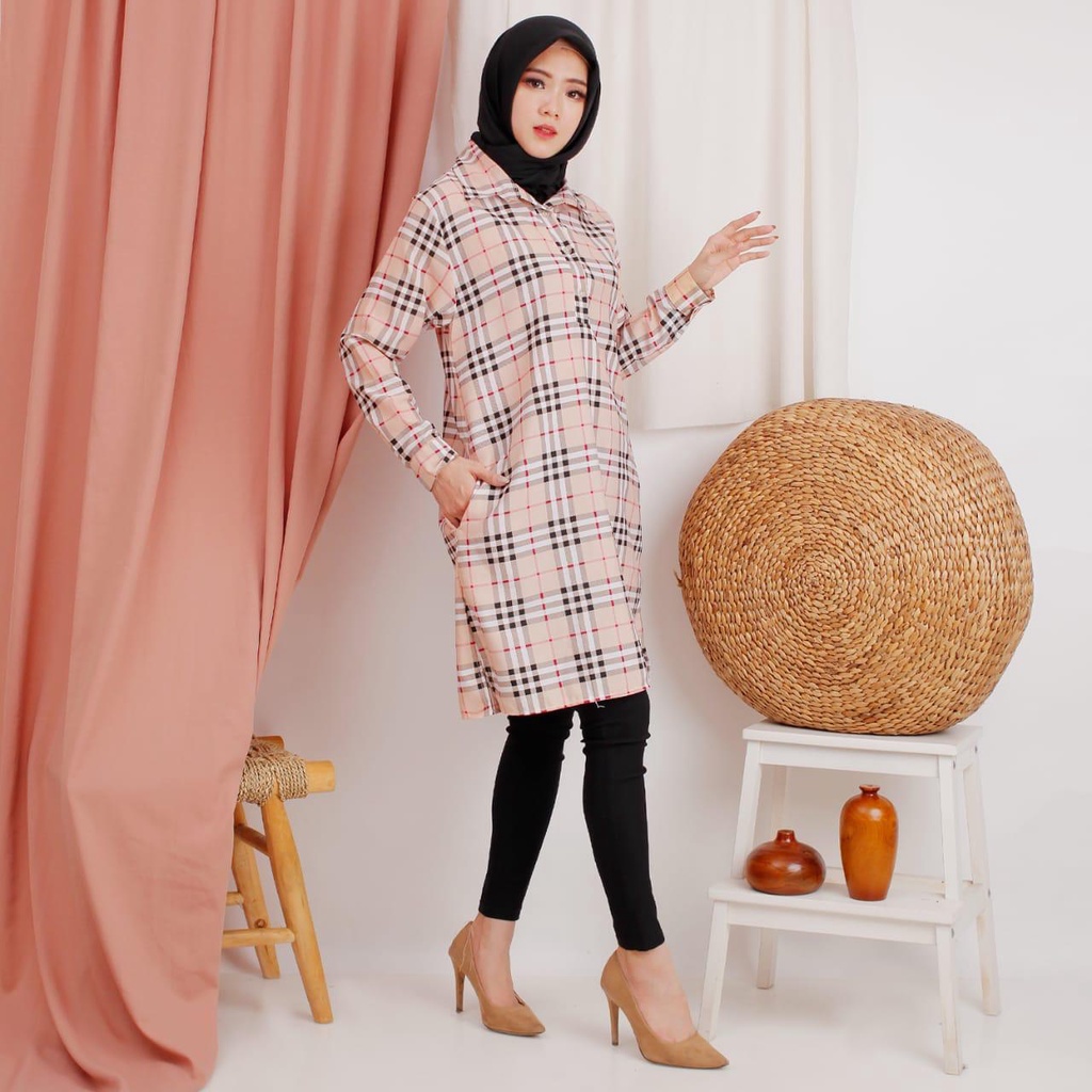 Damai fashion jakarta - baju TUNIK DRES wanita MERRY- konveksi murah tanah abang