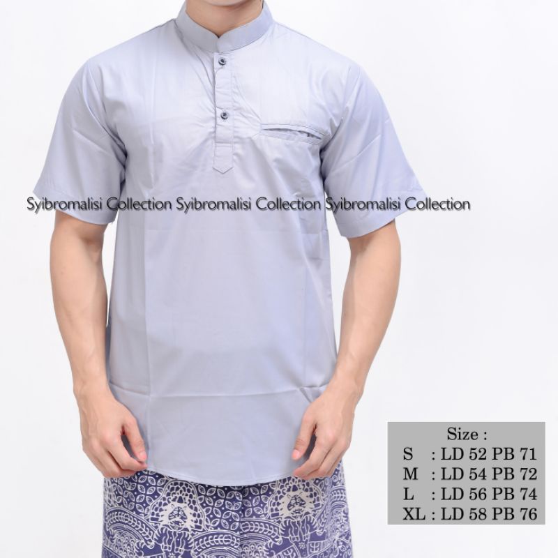 Baju koko pendek dewasa casual