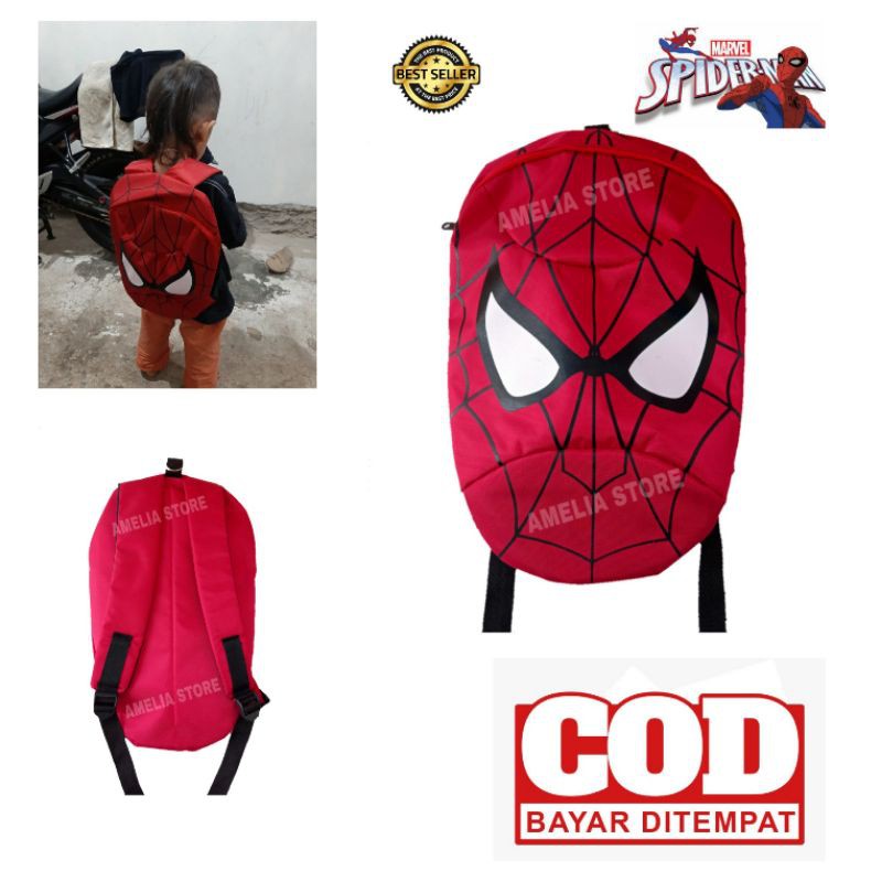 Tas anak sekolah - Tas Sekolah Anak TK/PAUD - Tas Anak Sekolah Spiderman