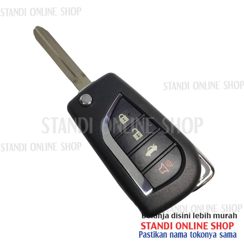 Remote Set Lengkap Model Kunci Lipat Flip Key Toyota Camry tipe G