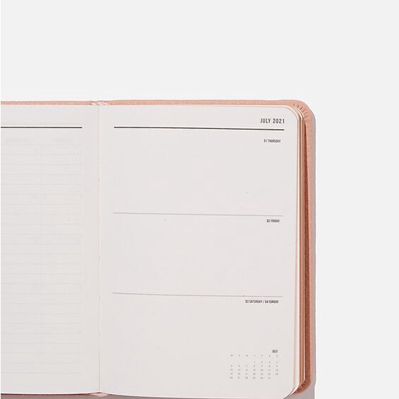 

Typo Weekly Diary Planner 2021 Agenda Mingguan Kulit Leather A6 083