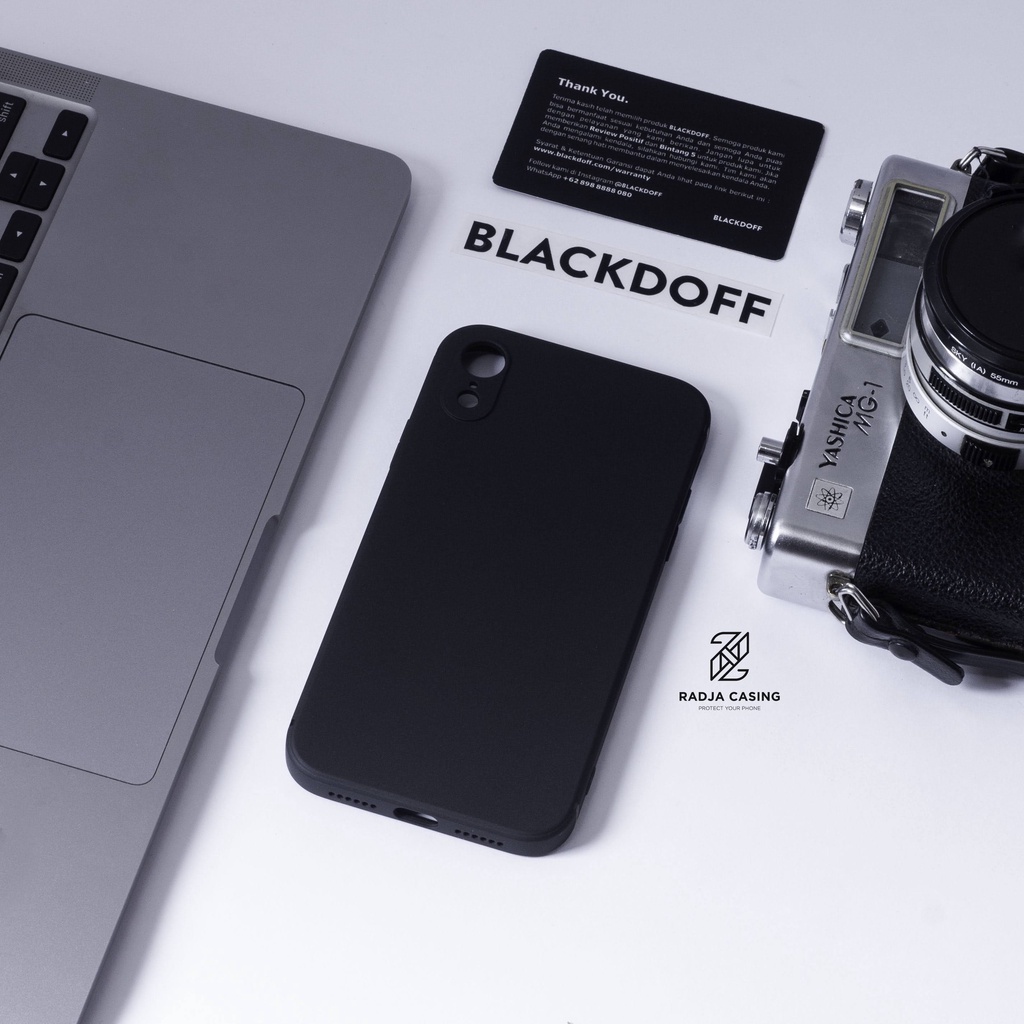 CASE IPHONE XR FLAT DESIGN SOFT CASE IP XR MODEL KOTAK  CASING IPHONE XR KOTAK ORIGINAL BLACKDOFF FU