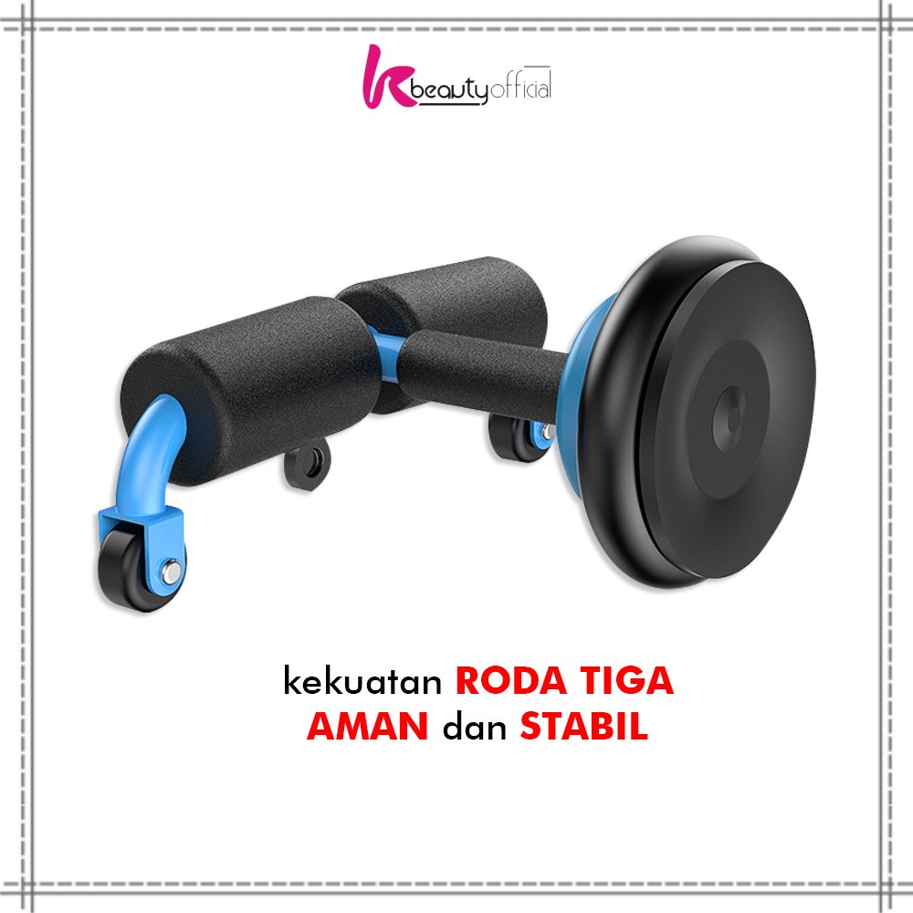 KB-O16 Set Alat Fitness Push Up Alat Latihan Olahraga Gym Fitness Sit Up Double Wheel Pembakar Lemak Peralatan Multifungsi