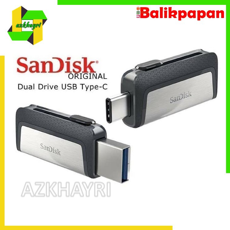 Original SanDisk Flashdisk Ultra Dual Drive OTG USB Type C USB 3.1 Up To 150 MBps 16 32 GB Ori