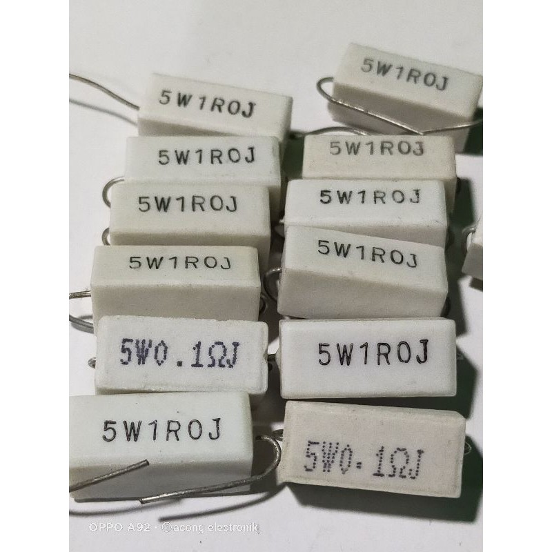 RESISTOR 5 WAT 1R0J/ 1ohm