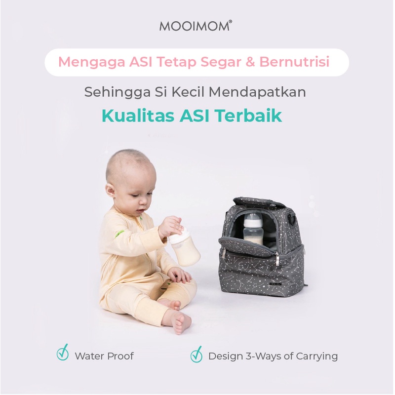 MOOIMOM - Cooler Bag / Tas ASI Ransel Jinjing Sling / Diaper Bag