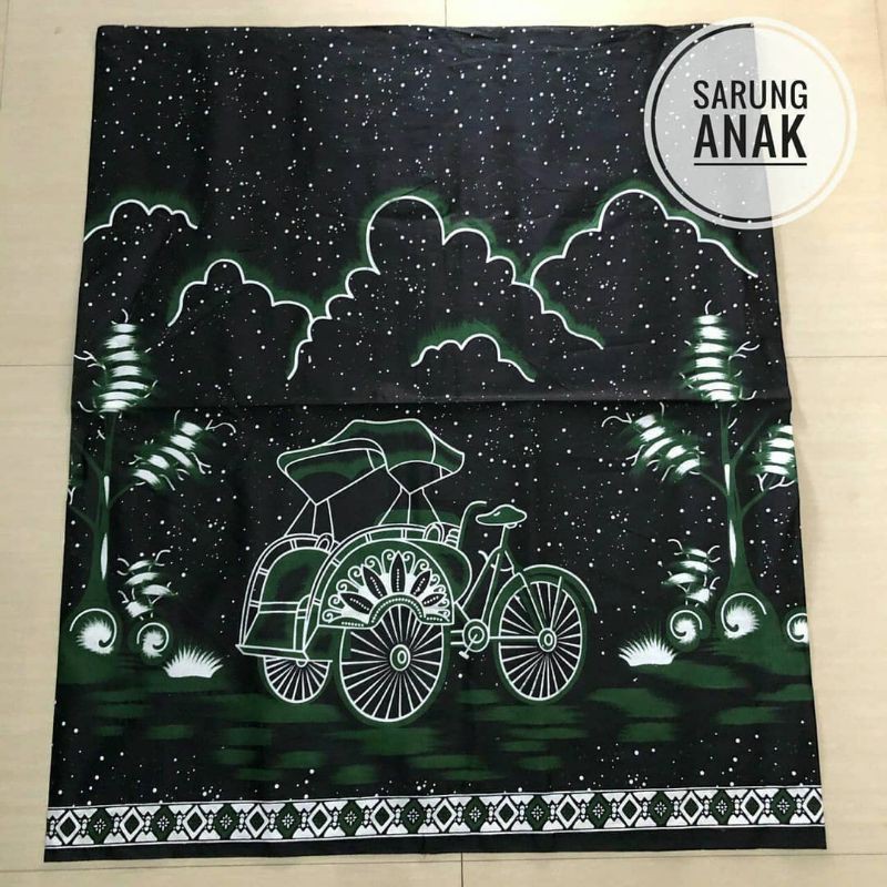 Sarung Batik Anak Motif Becak