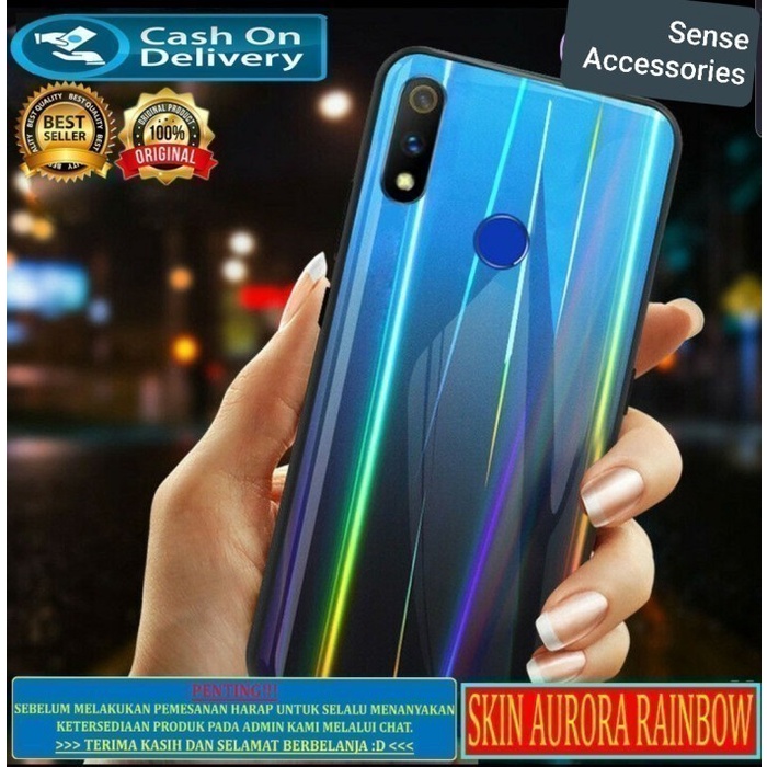 XIAOMI REDMI NOTE 7 7 PRO BACK SKIN AURORA CLEAR GARSKIN ANTI GORES BELAKANG TRANSPARAN D2