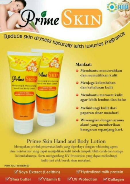 Prime Skin Hand And Body Lotionprime Skin Originalhand And Body Lotion Asli Hwi