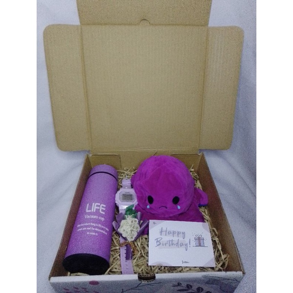 Hampers Boneka Gurita Gift Box Souvenir Kado