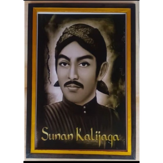 poster sunan Kalijaga plus bingkai uk 55x35