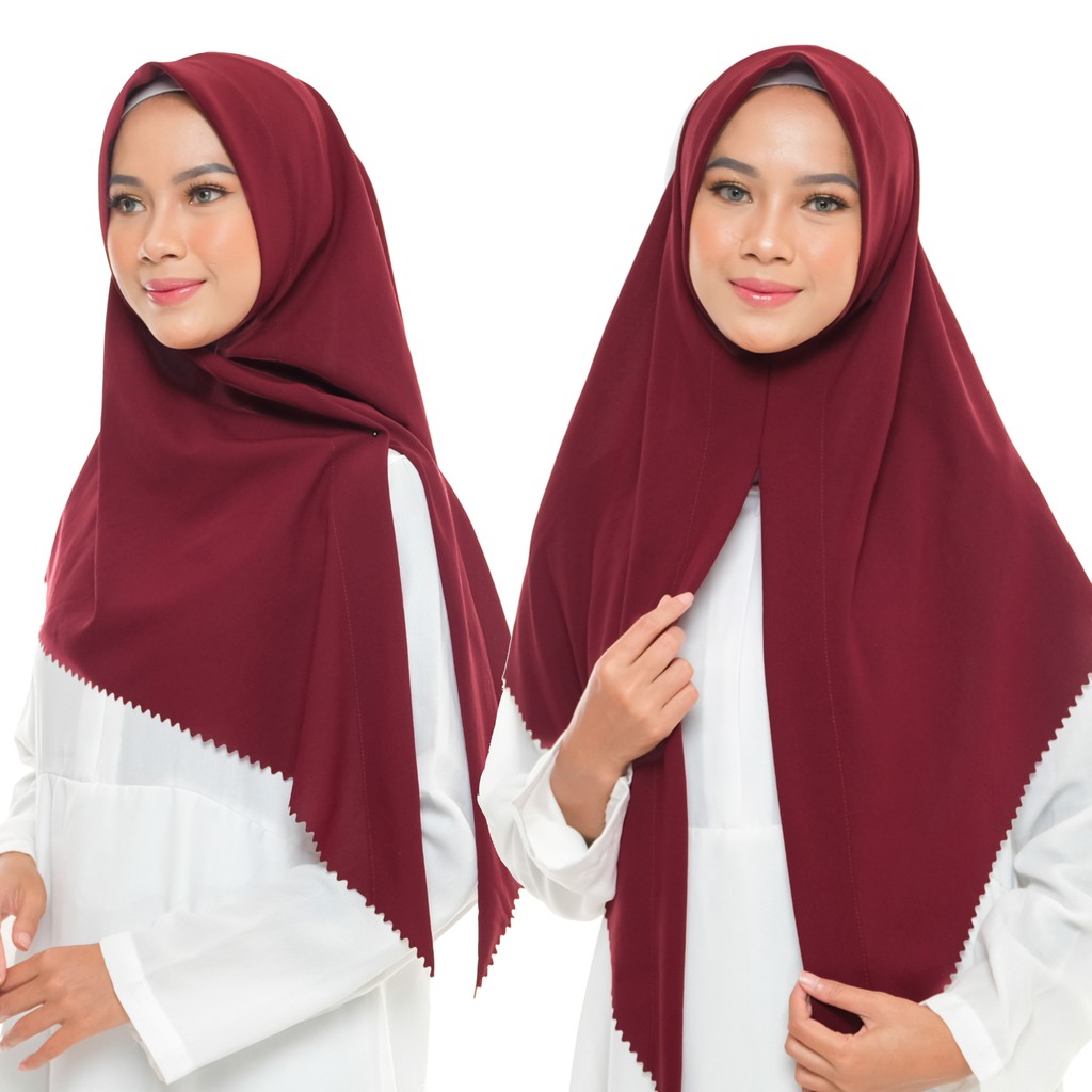 Jilbab Segitiga Instant Diamond Lasercut