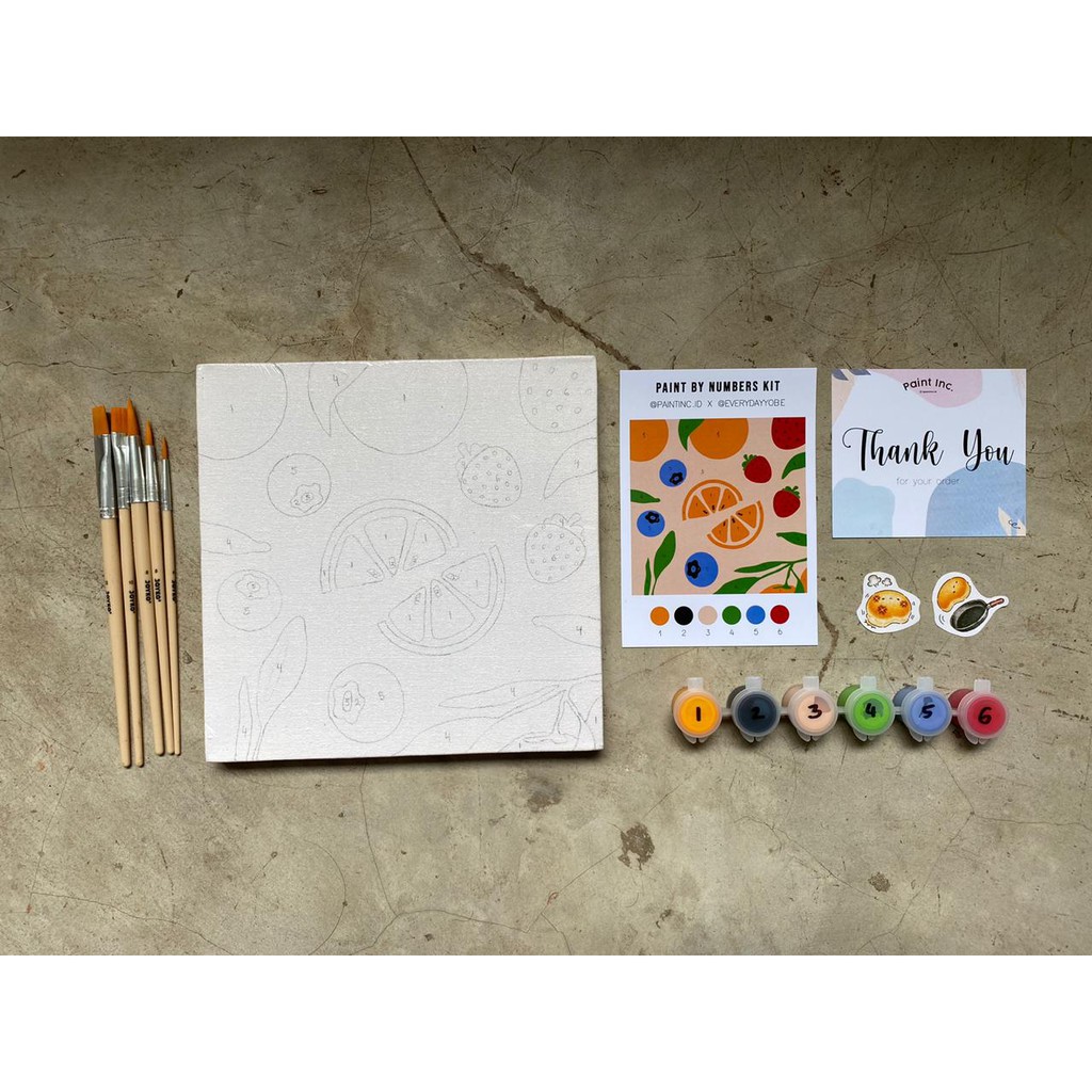 

YUH Paint by Numbers Kit: Paintinc ID X Everydayyobe Painting Kit Paint by Number Gifts
