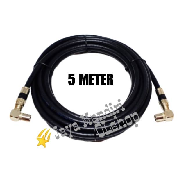 Kabel Antena TV 5 Meter  jack L to L / Male to Male