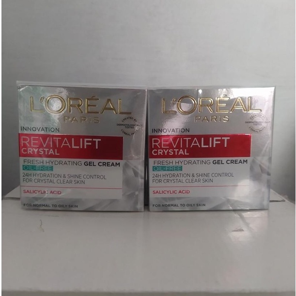 ✦SINAR✦Loreal Revitalift Crystal Gell Cream Oil Free