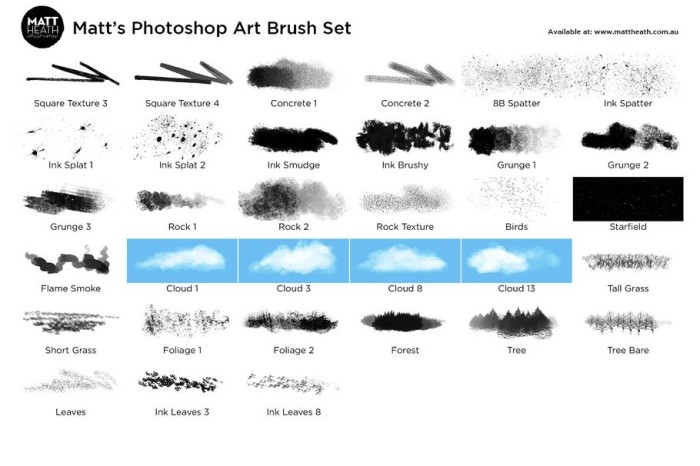 Matt s Photoshop Art Brush Set