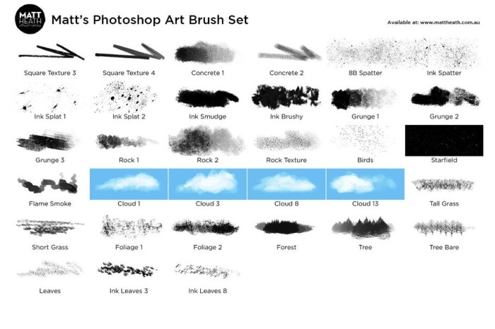 Matt s Photoshop Art Brush Set